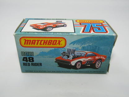 Matchbox Superfast No 48D Red Rider Hong Kong Base USA Picture Box