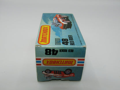 Matchbox Superfast No 48D Red Rider Hong Kong Base USA Picture Box
