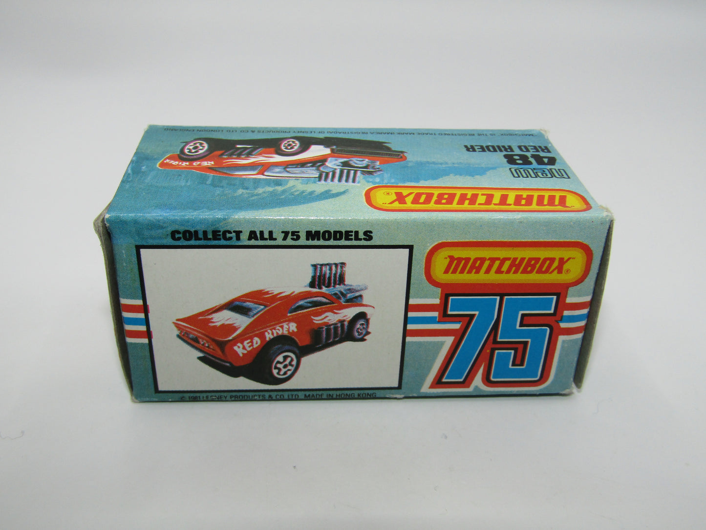 Matchbox Superfast No 48D Red Rider Hong Kong Base USA Picture Box