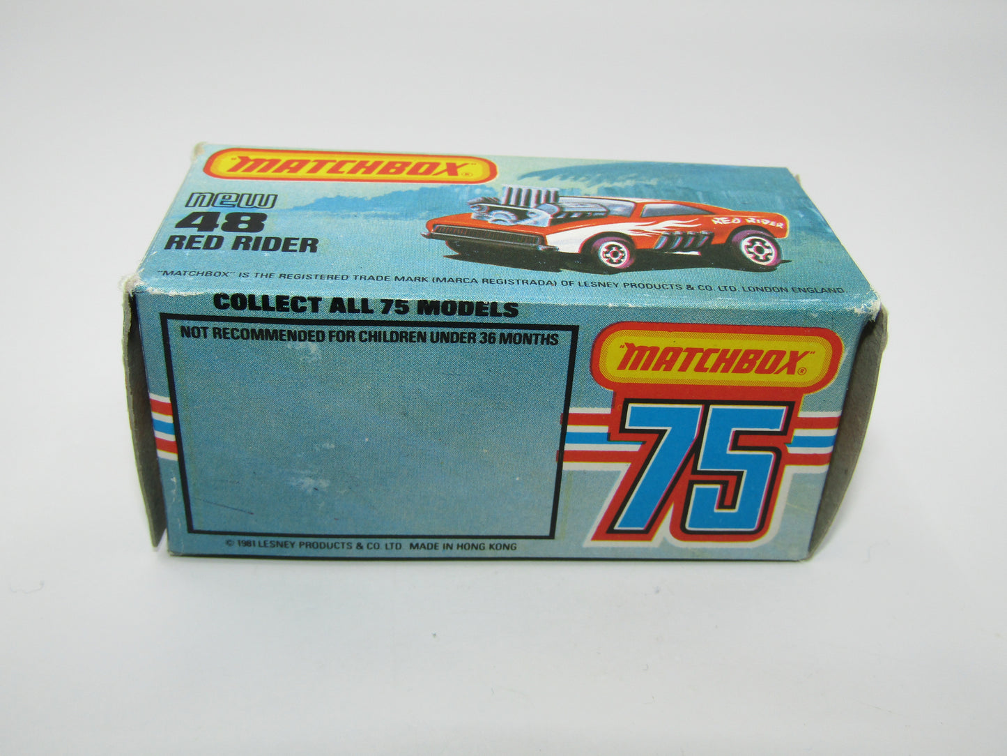 Matchbox Superfast No 48D Red Rider Hong Kong Base USA Picture Box