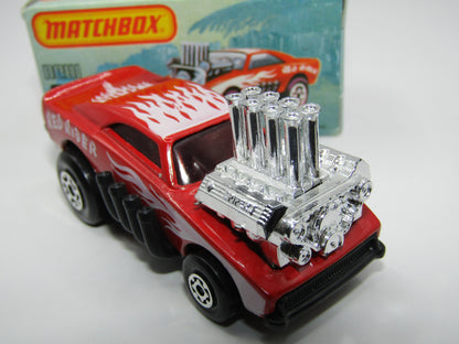 Matchbox Superfast No 48D Red Rider ENGLAND Base USA Picture Box