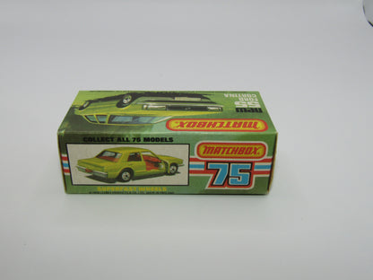 Matchbox Superfast 55D Ford Cortina Red GLOW Windows Silver Base