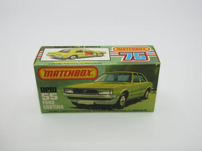 Matchbox Superfast 55D Ford Cortina Red GLOW Windows UNPAINTED Base