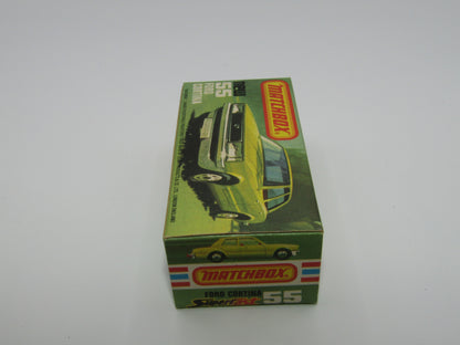 Matchbox Superfast 55D Ford Cortina Red GLOW Windows UNPAINTED Base
