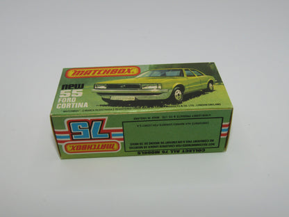Matchbox Superfast 55D Ford Cortina Red GLOW Windows UNPAINTED Base