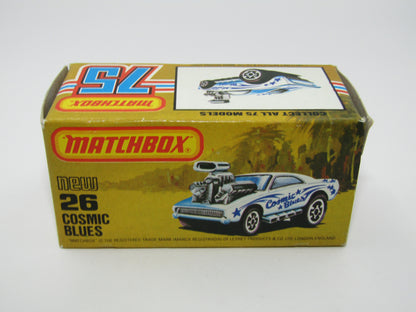 Matchbox Superfast No 26D Cosmic Blues USA Picture Box