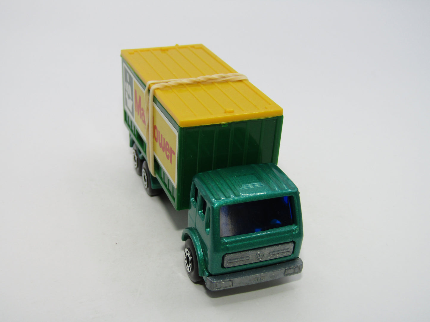 Matchbox Superfast 42C Mercedes Container Truck Met Green Yellow Roof