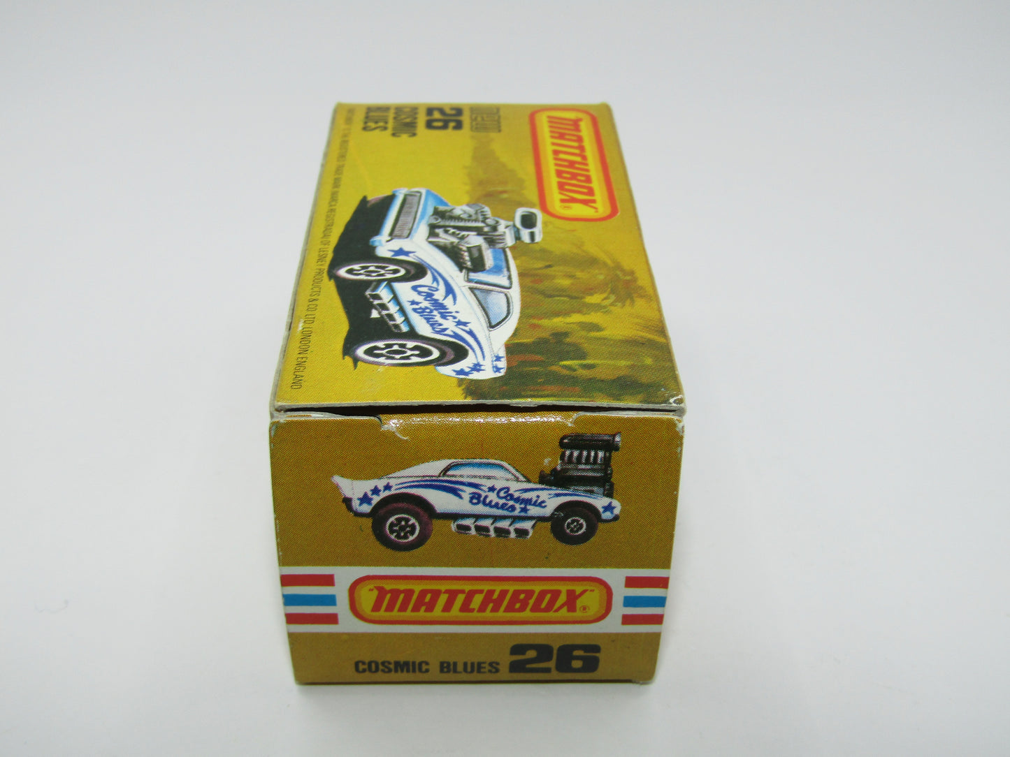 Matchbox Superfast No 26D Cosmic Blues USA Picture Box
