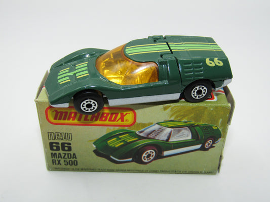 Matchbox Superfast No 66C Mazda RX500 Green USA Picture Box