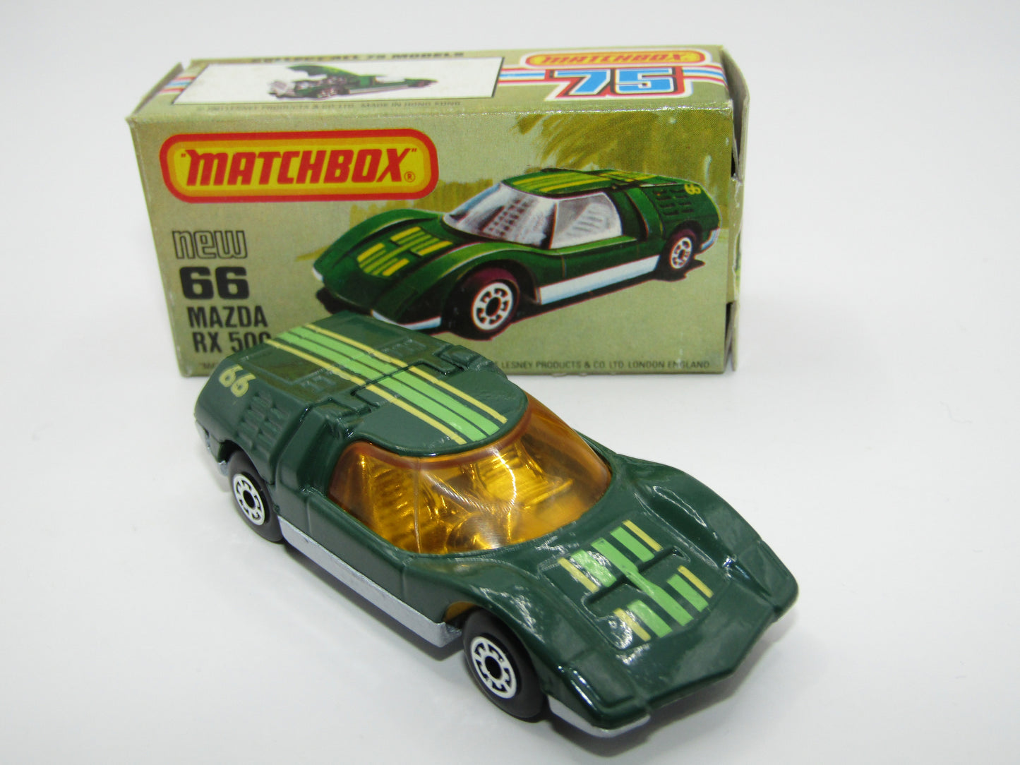 Matchbox Superfast No 66C Mazda RX500 Green USA Picture Box