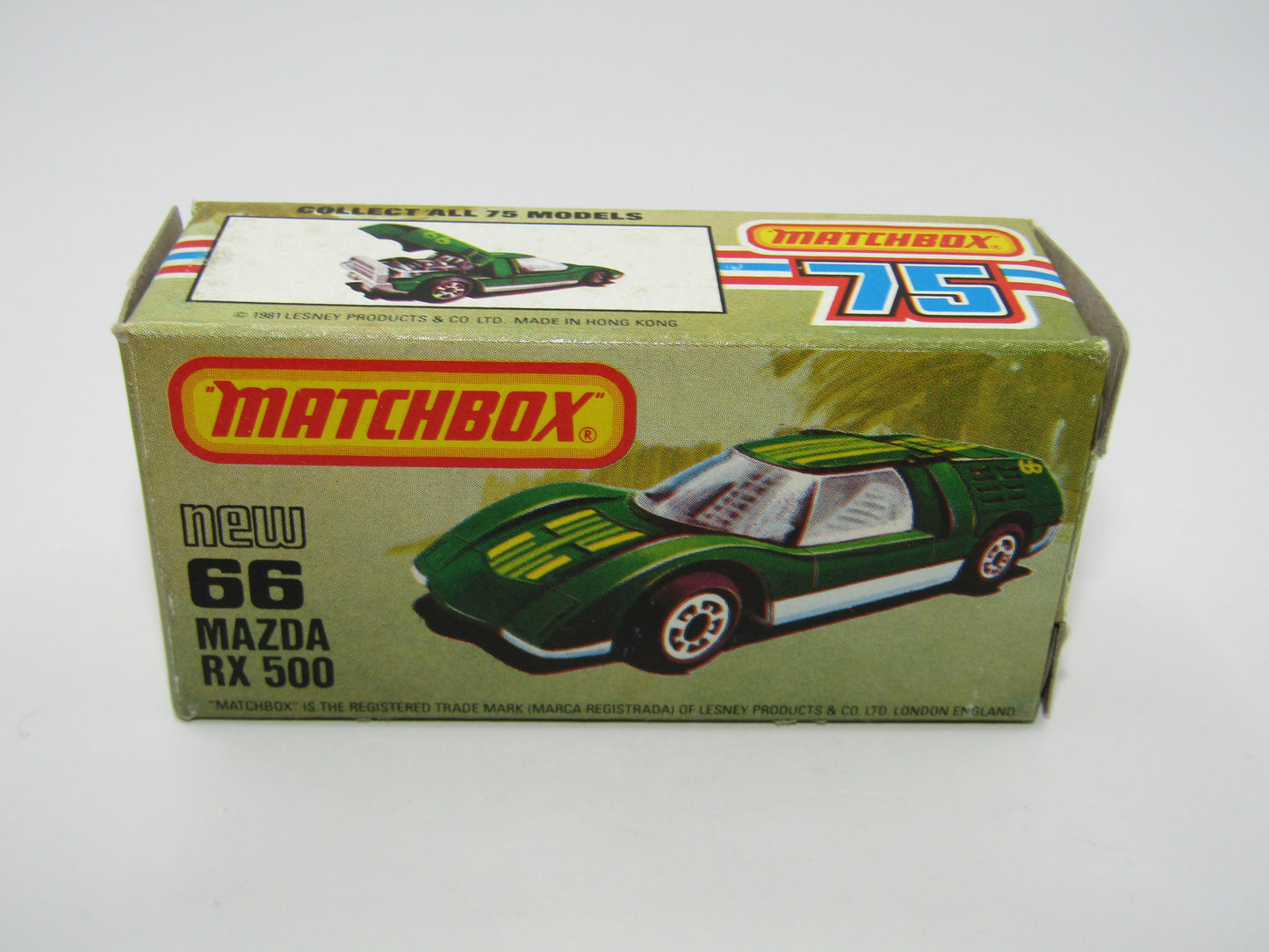 Matchbox Superfast No 66C Mazda RX500 Green USA Picture Box