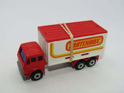 Matchbox Superfast 42C Mercedes Container Truck Matchbox REVERSED Labels