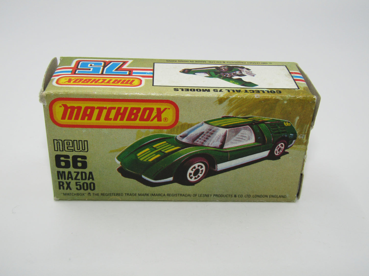 Matchbox Superfast No 66C Mazda RX500 Green USA Picture Box