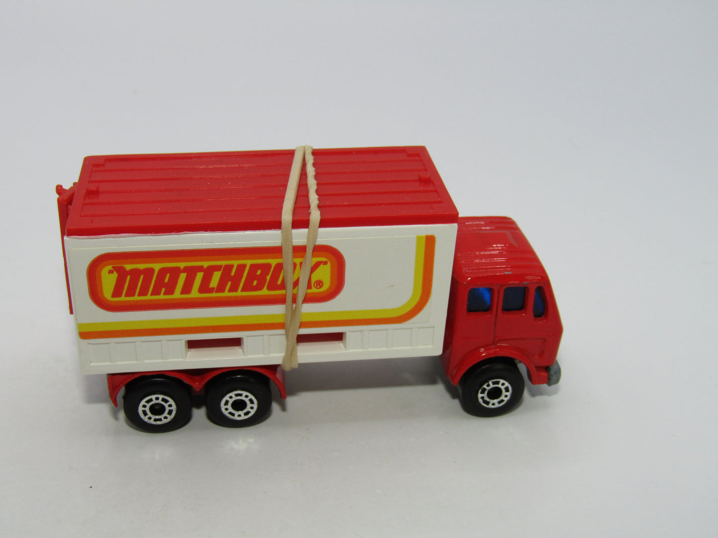 Matchbox Superfast 42C Mercedes Container Truck Matchbox REVERSED Labels