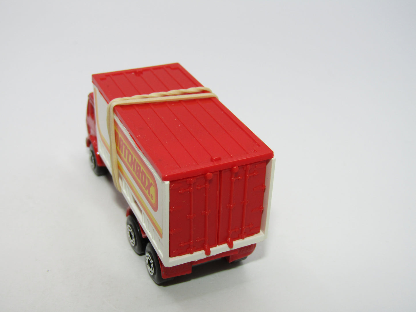 Matchbox Superfast 42C Mercedes Container Truck Matchbox REVERSED Labels