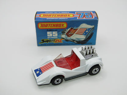 Matchbox Superfast 55C Hellraiser White Unpainted Base Stars & Stripes