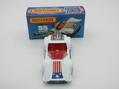 Matchbox Superfast 55C Hellraiser White Unpainted Base Stars & Stripes