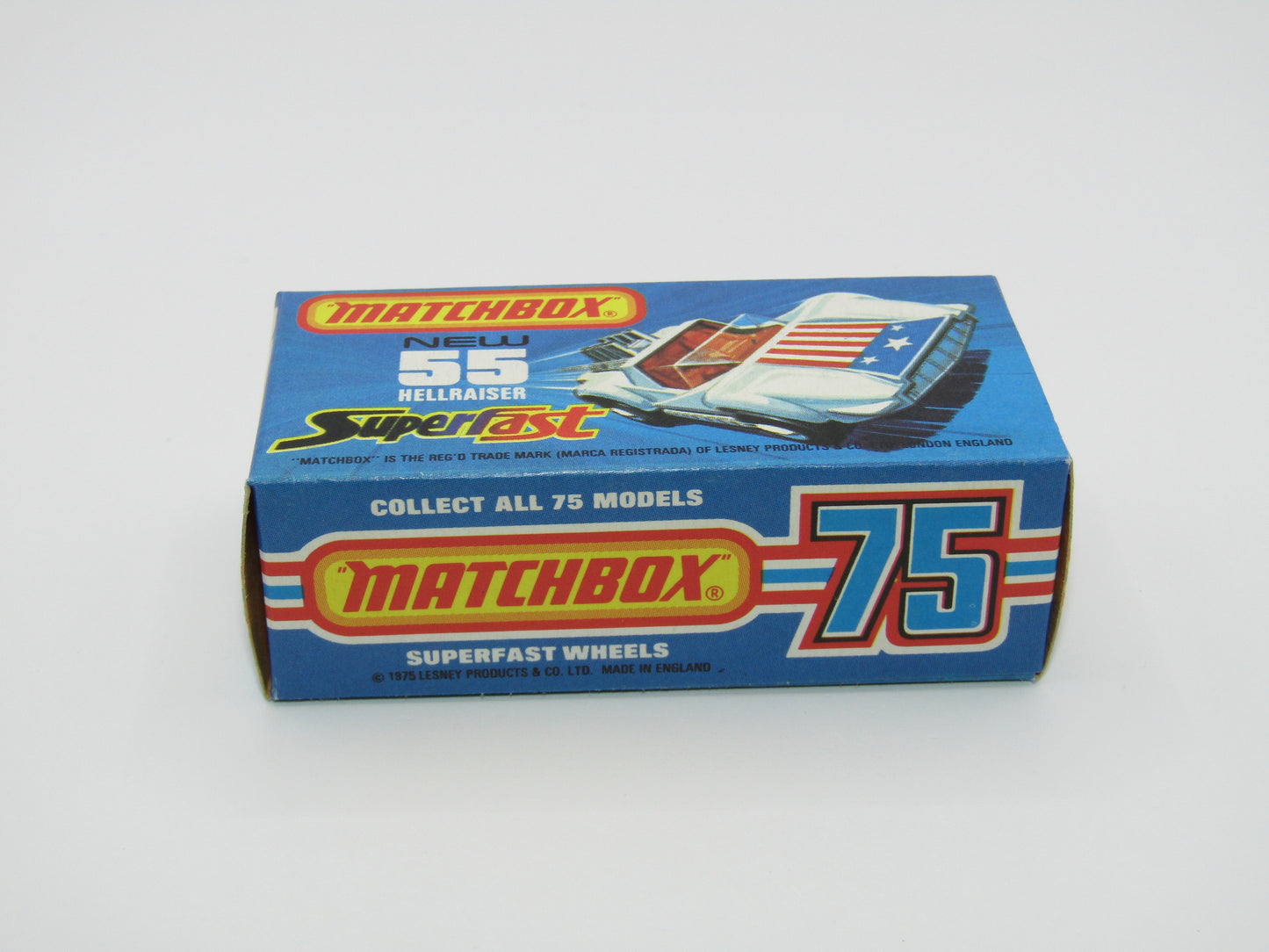 Matchbox Superfast 55C Hellraiser White Unpainted Base Stars & Stripes
