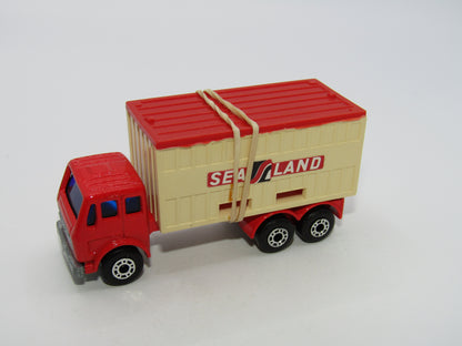 Matchbox Superfast 42C Mercedes Container Truck Beige Sealand Labels