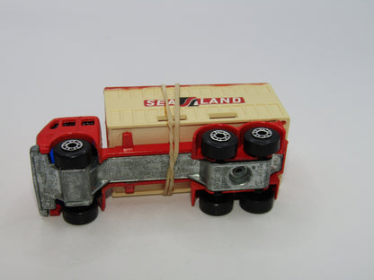 Matchbox Superfast 42C Mercedes Container Truck Beige Sealand Labels