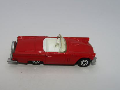 Matchbox Superfast 42D 1957 Ford Thunderbird LIGHT AMBER Windows Silver Base