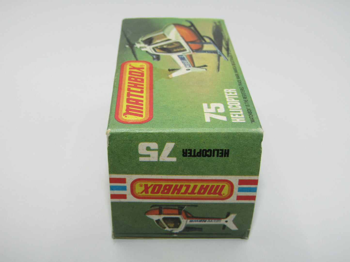 Matchbox Superfast 75D Helicopter "36 Police Tampo" Amber Windows and Silver Legs