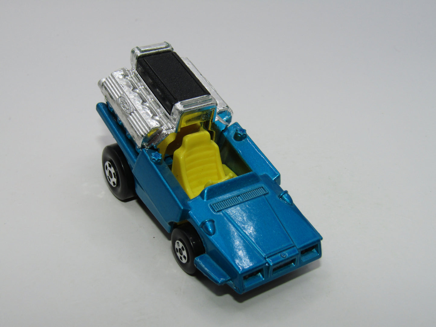 Matchbox Superfast 42B Tyre Fryer Light Metallic Blue Gloss Black Base