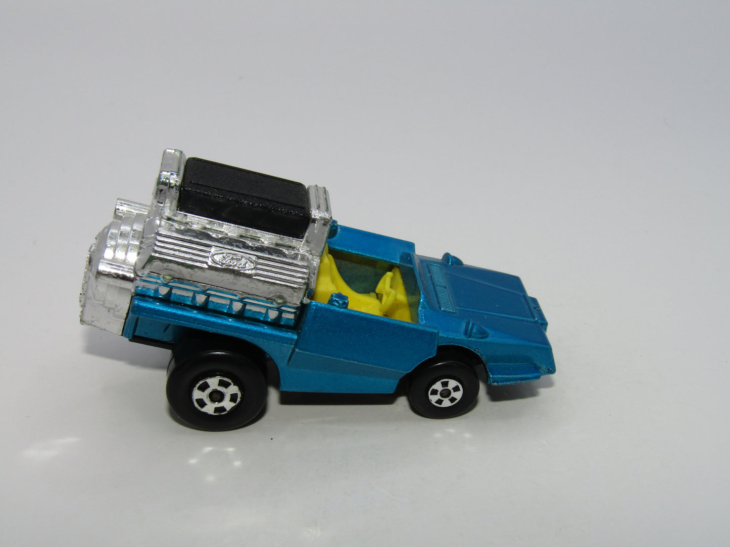 Matchbox Superfast 42B Tyre Fryer Light Metallic Blue Gloss Black Base