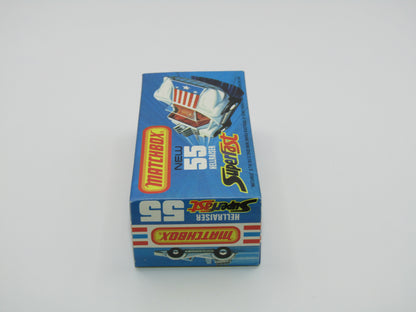 Matchbox Superfast 55C Hellraiser Blue "3" Label, Silver Base