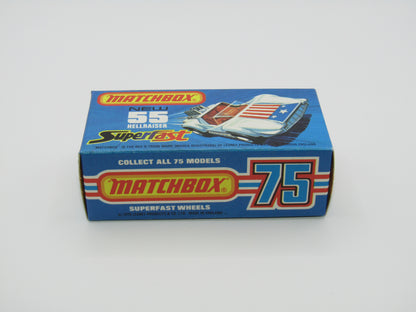 Matchbox Superfast 55C Hellraiser Blue "3" Label, Silver Base