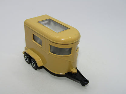 Matchbox Superfast 43A Pony Trailer Beige Charcoal Black Base Centre Cut Wheels