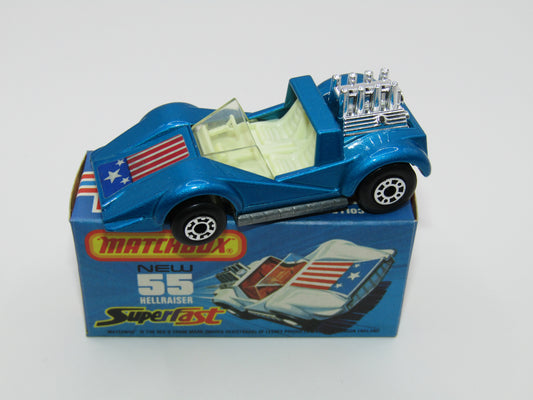 Matchbox Superfast 55C Hellraiser Blue Stars & Stripes UNPAINTED Base