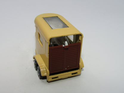 Matchbox Superfast 43A Pony Trailer Beige Charcoal Black Base Centre Cut Wheels