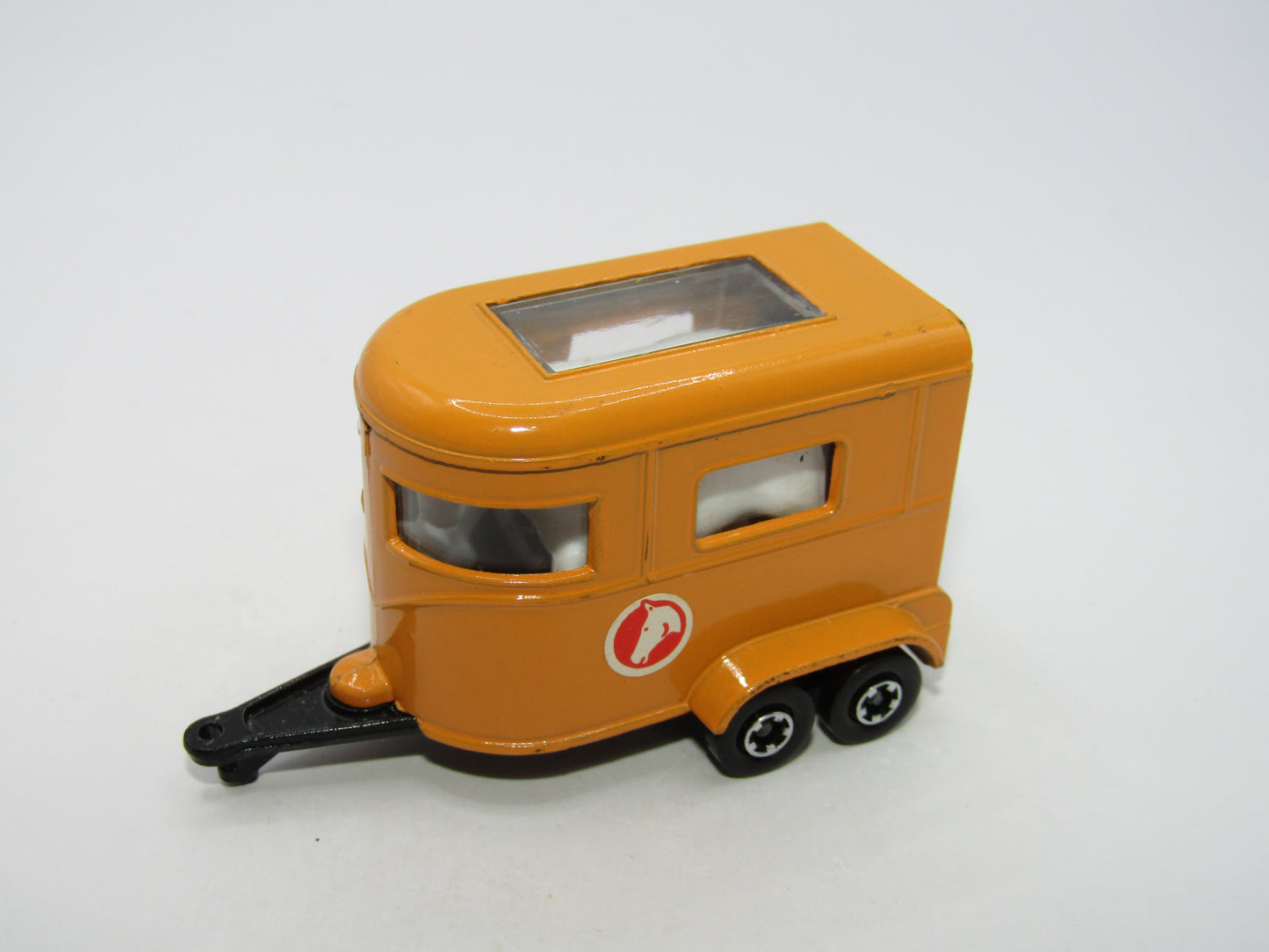 Matchbox Superfast 43A Pony Trailer Orange Centre Cut Wheels Gloss Black Base