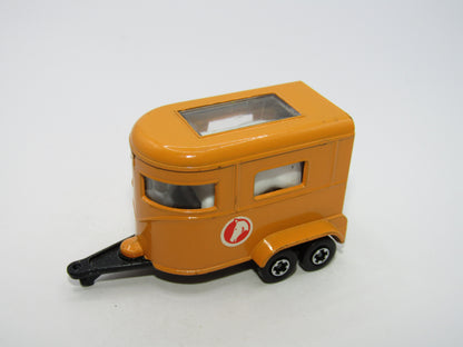 Matchbox Superfast 43A Pony Trailer Orange Centre Cut Wheels Gloss Black Base