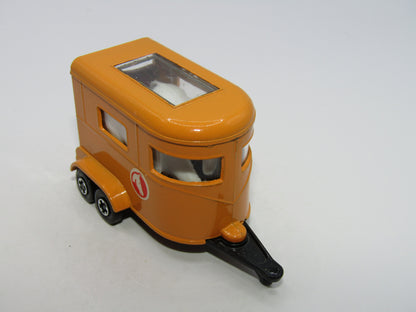 Matchbox Superfast 43A Pony Trailer Orange Centre Cut Wheels Gloss Black Base