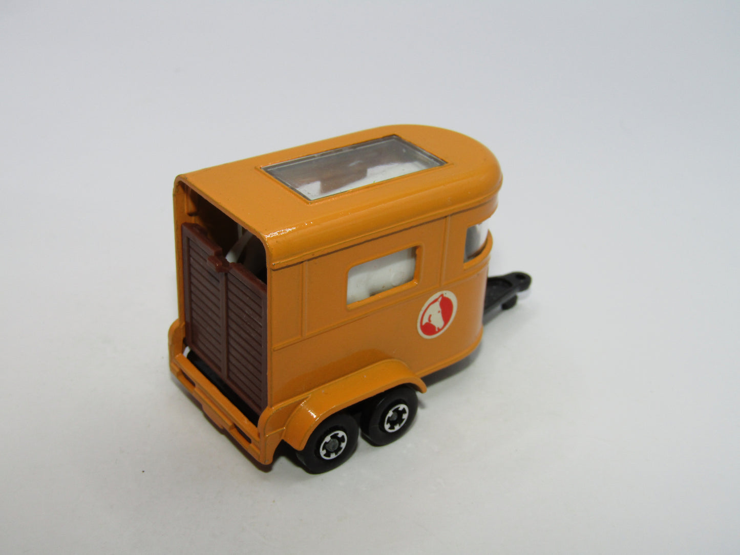 Matchbox Superfast 43A Pony Trailer Orange Centre Cut Wheels Gloss Black Base