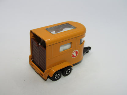 Matchbox Superfast 43A Pony Trailer Orange Centre Cut Wheels Gloss Black Base