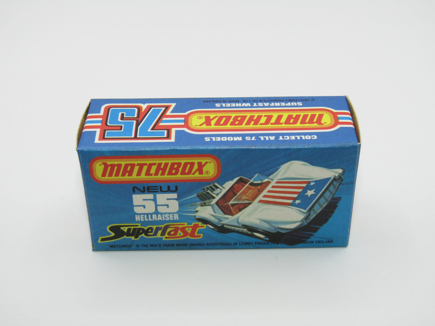 Matchbox Superfast 55C Hellraiser Blue Stars & Stripes UNPAINTED Base