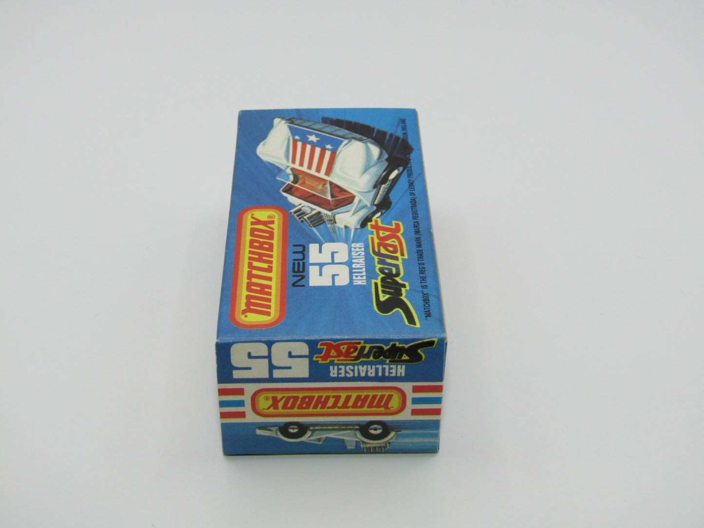 Matchbox Superfast 55C Hellraiser Blue Stars & Stripes UNPAINTED Base