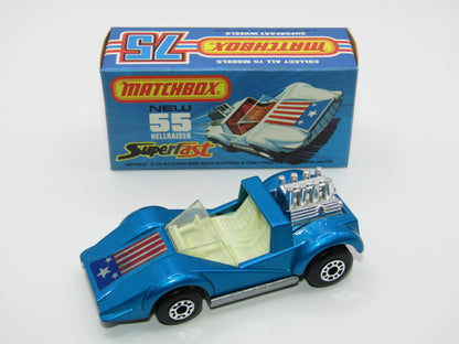 Matchbox Superfast 55C Hellraiser Blue Stars & Stripes Silver base