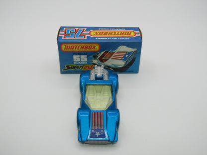 Matchbox Superfast 55C Hellraiser Blue Stars & Stripes Silver base