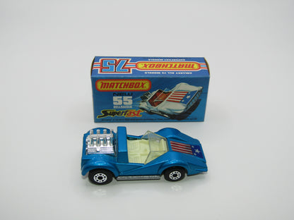 Matchbox Superfast 55C Hellraiser Blue Stars & Stripes Silver base