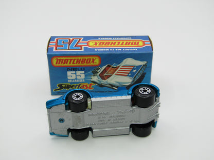 Matchbox Superfast 55C Hellraiser Blue Stars & Stripes Silver base