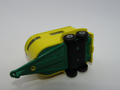 Matchbox Superfast 43A Pony Trailer Yellow LIGHT Green Base Hollow Wheels