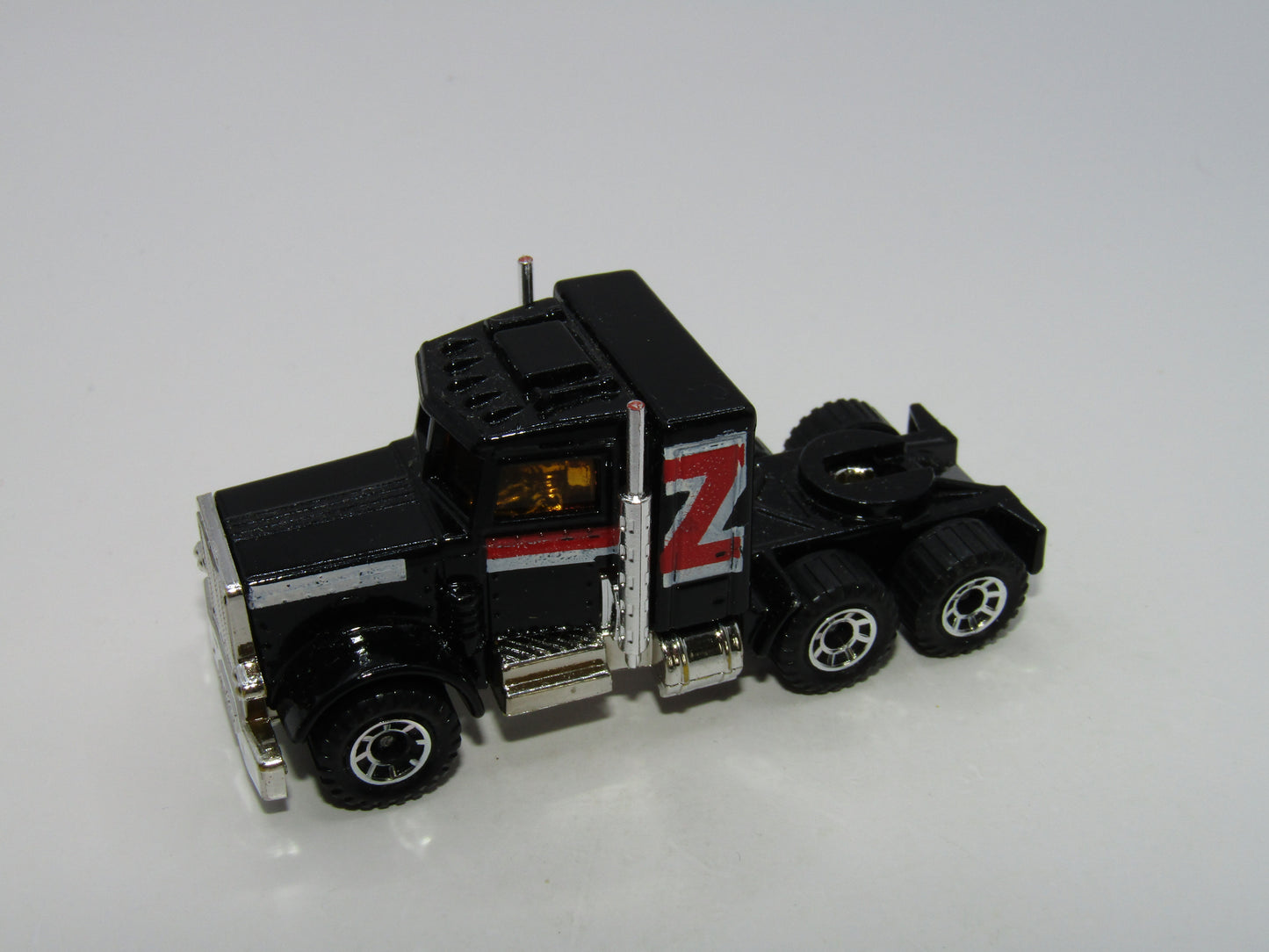 Matchbox Superfast 43D Peterbilt Conventional Truck Black Lesney England Base