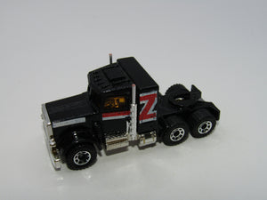 Matchbox Superfast 43D Peterbilt Conventional Truck Black Lesney England Base