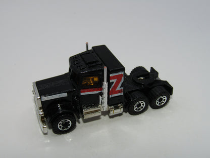 Matchbox Superfast 43D Peterbilt Conventional Truck Black Lesney England Base