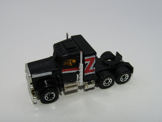 Matchbox Superfast 43D Peterbilt Conventional Truck Black Lesney England Base