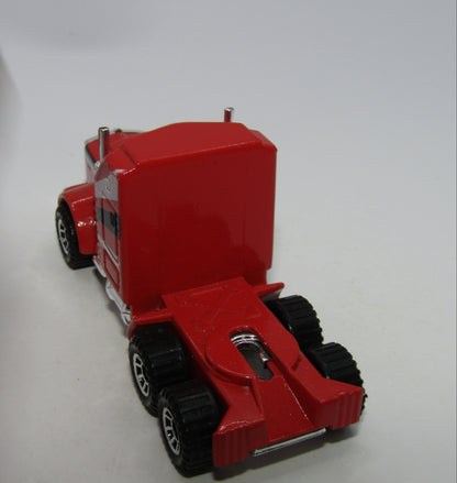 Matchbox Superfast 41D Kenworth Aerodyne Truck Red Lesney England CLEAR Windows